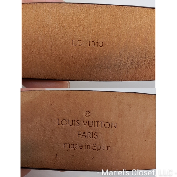 Authentic Louis Vuitton Damier Ebene Buckle Belt with Box #2616M - Picture 2 of 7